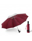 Ochrona UV automatyczny odwrócony parasol dziesięć kości winylowy parasol składany parasol deszcz szafka mężczyźni i kobiety pod