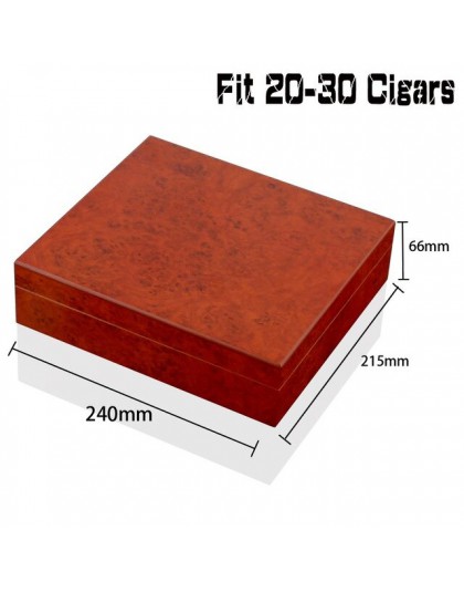 Skrzynka na cygara z drewna cedrowego cygara przenośne etui na cygara W/nawilżacz higrometr cygaro Humidor Sigaren Box na cygara