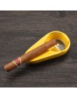 COHIBA cygaro gadżety ceramiczne cygaro popielniczka pojedynczy uchwyt cygaro okrągły popiół gniazdo 4 kolory żółty popielniczka