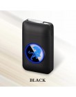 Żywica metalowa pojemność papierośnica naładowana z USB zapalniczka elektryczna Logo Design papieros 19 sztuk uchwyt na papieros