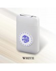 Żywica metalowa pojemność papierośnica naładowana z USB zapalniczka elektryczna Logo Design papieros 19 sztuk uchwyt na papieros