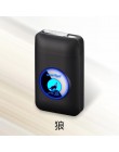 Żywica metalowa pojemność papierośnica naładowana z USB zapalniczka elektryczna Logo Design papieros 19 sztuk uchwyt na papieros