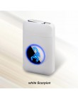 Żywica metalowa pojemność papierośnica naładowana z USB zapalniczka elektryczna Logo Design papieros 19 sztuk uchwyt na papieros