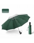 Wiatroszczelny automatyczny składany odwrócony parasol, 10 żeber przenośny odwrócony parasol z pasek odblaskowy, parasol teflono