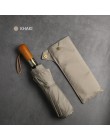 PARACHASE duży parasol mężczyźni biznes styl 115cm parasol automatyczny deszcz podwójna warstwa 10K wiatroszczelna duża parasole