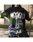 NiceMix 2020 moda w koreańskim stylu moda uliczna panie jesień punkowe topy Tees kobiety drukowane z długim rękawem t-shirty Cas