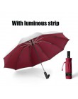 Ochrona UV automatyczny odwrócony parasol dziesięć kości winylowy parasol składany parasol deszcz szafka mężczyźni i kobiety pod