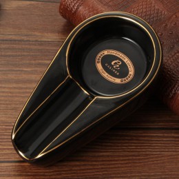 COHIBA cygaro gadżety ceramiczne cygaro popielniczka pojedynczy uchwyt cygaro okrągły popiół gniazdo 4 kolory żółty popielniczka
