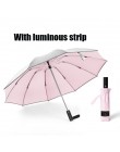 Ochrona UV automatyczny odwrócony parasol dziesięć kości winylowy parasol składany parasol deszcz szafka mężczyźni i kobiety pod