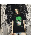 NiceMix 2020 moda w koreańskim stylu moda uliczna panie jesień punkowe topy Tees kobiety drukowane z długim rękawem t-shirty Cas