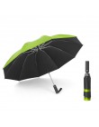 Ochrona UV automatyczny odwrócony parasol dziesięć kości winylowy parasol składany parasol deszcz szafka mężczyźni i kobiety pod