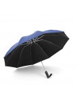 Ochrona UV automatyczny odwrócony parasol dziesięć kości winylowy parasol składany parasol deszcz szafka mężczyźni i kobiety pod