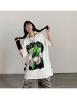 NiceMix 2020 moda w koreańskim stylu moda uliczna panie jesień punkowe topy Tees kobiety drukowane z długim rękawem t-shirty Cas