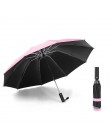 Ochrona UV automatyczny odwrócony parasol dziesięć kości winylowy parasol składany parasol deszcz szafka mężczyźni i kobiety pod