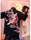 NiceMix 2020 moda w koreańskim stylu moda uliczna panie jesień punkowe topy Tees kobiety drukowane z długim rękawem t-shirty Cas