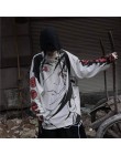 NiceMix 2020 moda w koreańskim stylu moda uliczna panie jesień punkowe topy Tees kobiety drukowane z długim rękawem t-shirty Cas