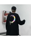 NiceMix 2020 moda w koreańskim stylu moda uliczna panie jesień punkowe topy Tees kobiety drukowane z długim rękawem t-shirty Cas