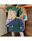 NiceMix 2020 moda w koreańskim stylu moda uliczna panie jesień punkowe topy Tees kobiety drukowane z długim rękawem t-shirty Cas