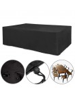 24 rozmiary Oxford tkaniny meble osłona pyłoszczelna na ratanowy stolik fotel w kształcie kostki Sofa wodoodporny deszcz ogród P