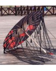 Jedwabna tkanina koronkowy Parasol kobiety kostium fotografia rekwizyty Tasseled Parasol Yarned klasyczne chińskie olej papierow