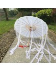 Jedwabna tkanina koronkowy Parasol kobiety kostium fotografia rekwizyty Tasseled Parasol Yarned klasyczne chińskie olej papierow