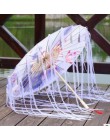 Jedwabna tkanina koronkowy Parasol kobiety kostium fotografia rekwizyty Tasseled Parasol Yarned klasyczne chińskie olej papierow