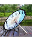 Jedwabna tkanina koronkowy Parasol kobiety kostium fotografia rekwizyty Tasseled Parasol Yarned klasyczne chińskie olej papierow