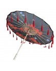 Jedwabna tkanina koronkowy Parasol kobiety kostium fotografia rekwizyty Tasseled Parasol Yarned klasyczne chińskie olej papierow