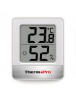 ThermoPro TP49 Mini stacja pogodowa czarny biały higrometr pokojowy termometr