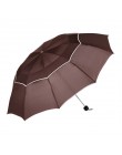Podwójny parasol golfowy deszcz kobiety wiatroodporny 3Floding duży mężczyzna kobiet parasol nieautomatyczny parasol biznesowy d