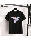 Letnia modna koszulka damska harajuku streetwear kreskówka myszka miki drukuj bawełna o-neck luźna koszulka na co dzień streetwe