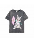 Letnia modna koszulka damska harajuku streetwear kreskówka myszka miki drukuj bawełna o-neck luźna koszulka na co dzień streetwe
