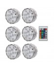 Szisza shisha led light zasilanie bateryjne z pilotem fajka wodna akcesoria chicha zatapialne lampy wodoodporne