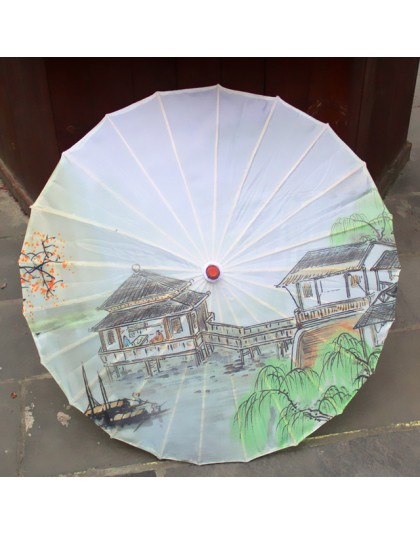 Jedwabne kobiety parasol japoński wiśniowe kwiaty jedwab starożytny taniec parasol dekoracyjny parasol chiński styl chińska para