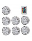 Szisza shisha led light zasilanie bateryjne z pilotem fajka wodna akcesoria chicha zatapialne lampy wodoodporne