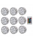 Szisza shisha led light zasilanie bateryjne z pilotem fajka wodna akcesoria chicha zatapialne lampy wodoodporne