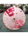Jedwabne kobiety parasol japoński wiśniowe kwiaty jedwab starożytny taniec parasol dekoracyjny parasol chiński styl chińska para