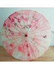 Jedwabne kobiety parasol japoński wiśniowe kwiaty jedwab starożytny taniec parasol dekoracyjny parasol chiński styl chińska para