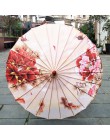Jedwabne kobiety parasol japoński wiśniowe kwiaty jedwab starożytny taniec parasol dekoracyjny parasol chiński styl chińska para