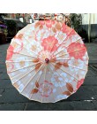 Jedwabne kobiety parasol japoński wiśniowe kwiaty jedwab starożytny taniec parasol dekoracyjny parasol chiński styl chińska para
