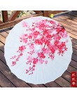 Jedwabne kobiety parasol japoński wiśniowe kwiaty jedwab starożytny taniec parasol dekoracyjny parasol chiński styl chińska para