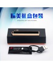 FOCUS isqueiro zapalniczka na usb brelok w kształcie pocisku podwójna aluminiowa elektroniczna zapalniczka na akumulator zapalni