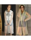 Geekinstyle New Fashion damska przezroczysta Eva plastikowe dziewczyny płaszcz przeciwdeszczowy podróż wodoodporna odzież przeci