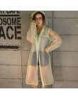 Geekinstyle New Fashion damska przezroczysta Eva plastikowe dziewczyny płaszcz przeciwdeszczowy podróż wodoodporna odzież przeci