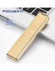 FOCUS isqueiro zapalniczka na usb brelok w kształcie pocisku podwójna aluminiowa elektroniczna zapalniczka na akumulator zapalni