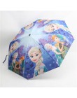 Disney Cartoon parasol dla dzieci przenośny Mickey Minnie TriFold parasol uczeń chłopiec dziewczyna dorosłych krem do opalania p