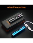 2019 impuls łukowy usb elektryczny papieros cygaro Cylinder plazma wiatroszczelna zapalniczka z oryginalnym pudełku na prezent d