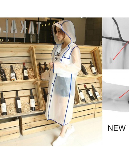 Geekinstyle New Fashion damska przezroczysta Eva plastikowe dziewczyny płaszcz przeciwdeszczowy podróż wodoodporna odzież przeci