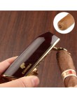 COHIBA ostry cygaro ze stali nierdzewnej Metal wiatroodporny 3 płomień odrzutowca zapalniczka cygarowa W/dziurkacz akcesoria cyg