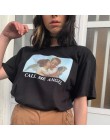 Zadzwoń do mojego anioła letnie damskie z krótkim rękawem Vintage rysunki anioła drukuj duże rozmiary luźne Casual topy O-Neck T